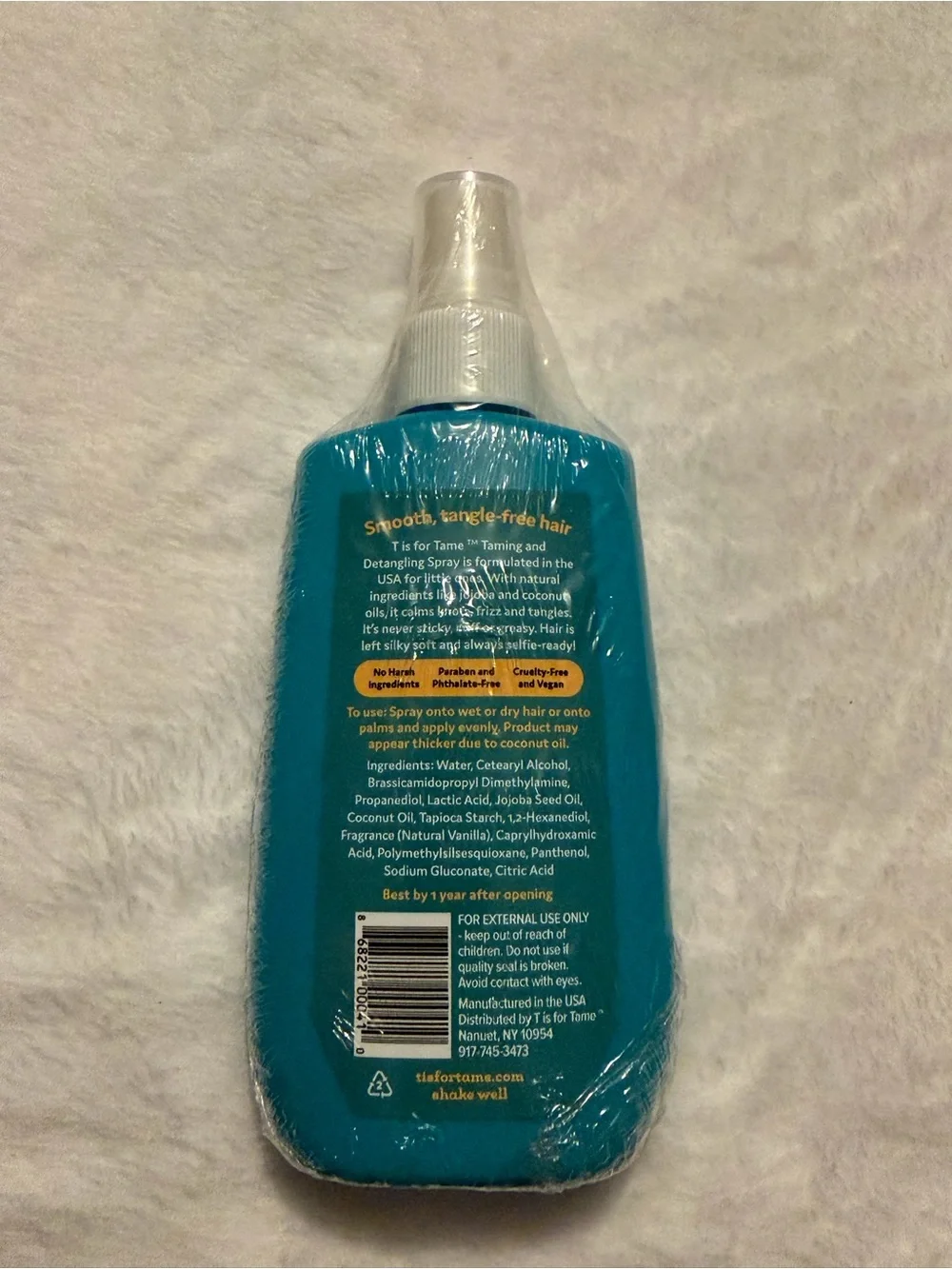 T is for Tame - Natural Hair Taming & Conditioning Spray for Kids and Babies